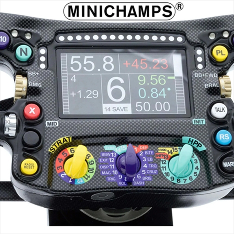 Minichamps 1/2 2014 steering wheel, mercedes amg petronas f1 team w05, lewis hamilton, black, , medium-null