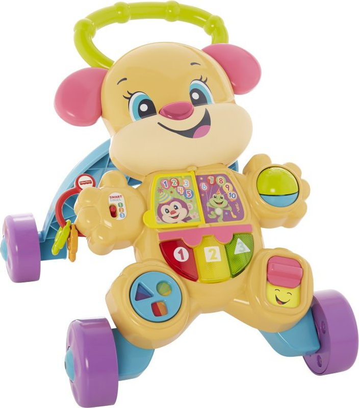 Fisher price educational dog walker pink 6-36m, , medium-null