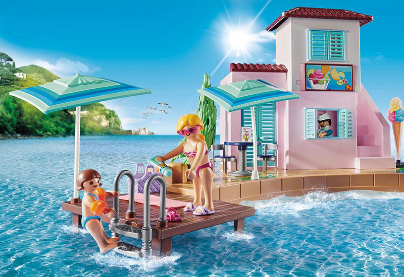 Playmobil 70279 waterfront ice cream shop, , medium image number null