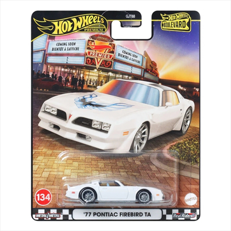 Mattel hot wheels premium: boulevard - #134 77 pontiac firebird ta - jbl28, , medium-null