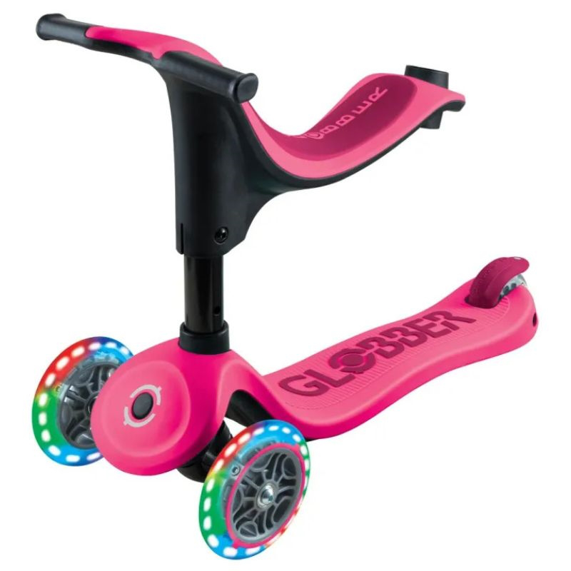 Globber scooter go up sporty lights dark pink 452-610-4, , medium-null