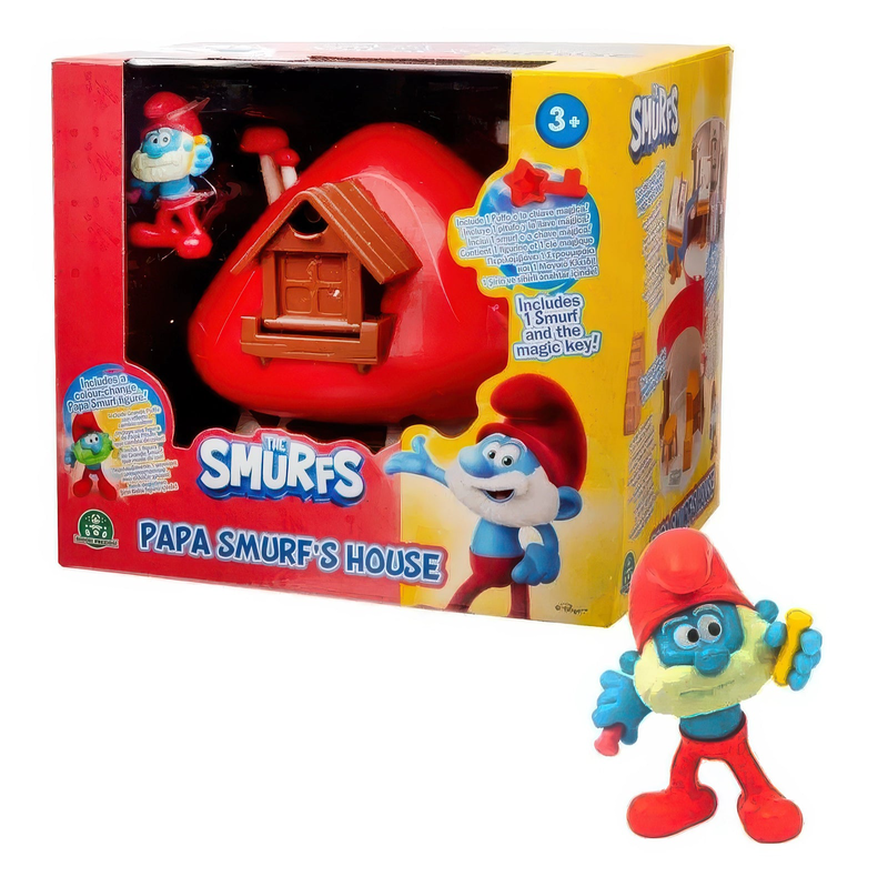 The smurfs playset magic key papa smurf's house, , medium-null