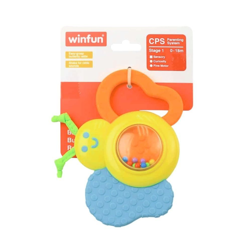 Winfun &mu;&alpha;&lambda;&alpha;&kappa;ό &pi;&alpha;&iota;&chi;&nu;ί&delta;&iota; &kappa;&omicron;&upsilon;&delta;&omicron;&upsilon;&nu;ί&sigma;&tau;&rho;&alpha; &mu;&epsilon; &chi;&rho;&omega;&mu;&alpha;&tau;&iota;&sigma;&tau;ή &pi;&epsilon;&tau;&alpha;&lambda;&omicron;ύ&delta;&alpha; baby rattle 000183, 12&mu;&eta;&nu;ώ&nu;+, , medium-null