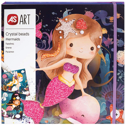As art crystal beads mermaid 4y+, , medium