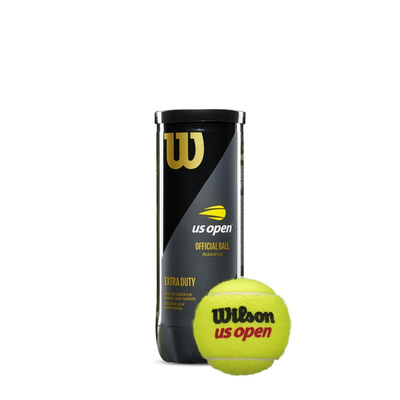 Us open tennis  3 x balls can, Yellow, medium