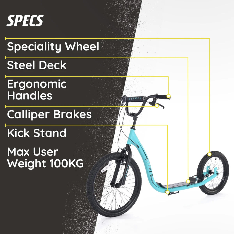 Product image: Osprey bmx scooter big wheel - blue, , medium-null