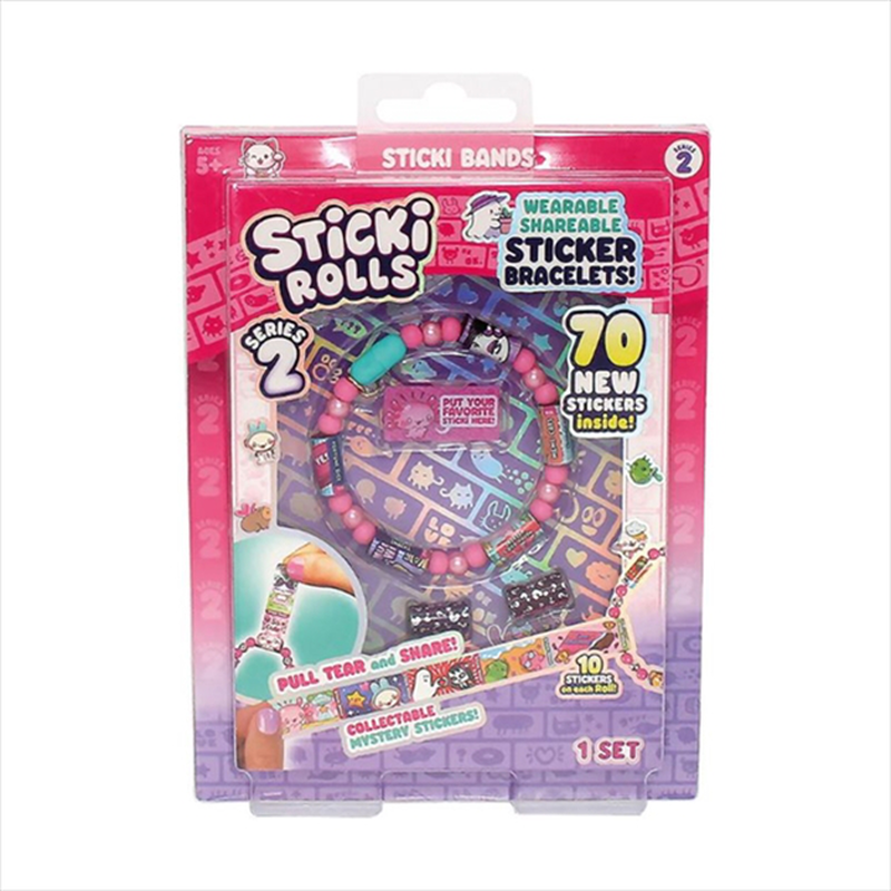 As sticki rolls bracelet with stickers single pack, , medium-null