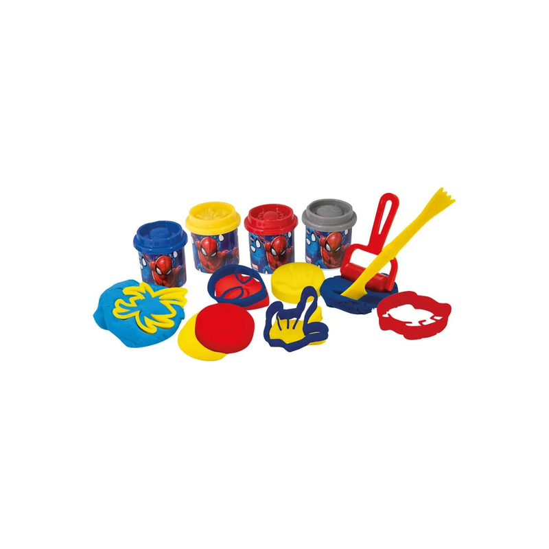 Product image: Dough marvel spiderman bucket with 4 pots, , medium-null