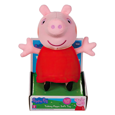 Peppa pig talking peppa soft toy, , medium