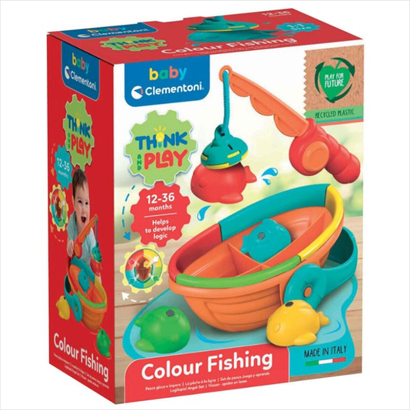 Baby clementoni baby toy fishing set made of recycled materials, , medium-null