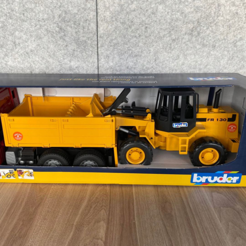Bruder 02752 man tga construction truck with articulated road loader, , medium-null