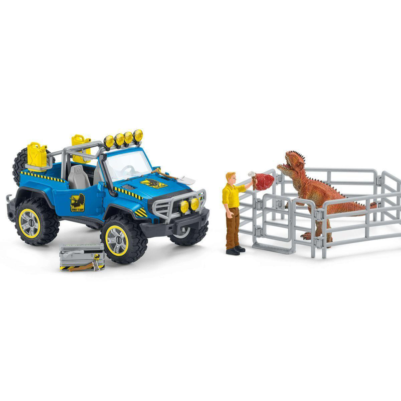 Schleich 41464 off-road vehicle with dino outpost playset, , medium image number null