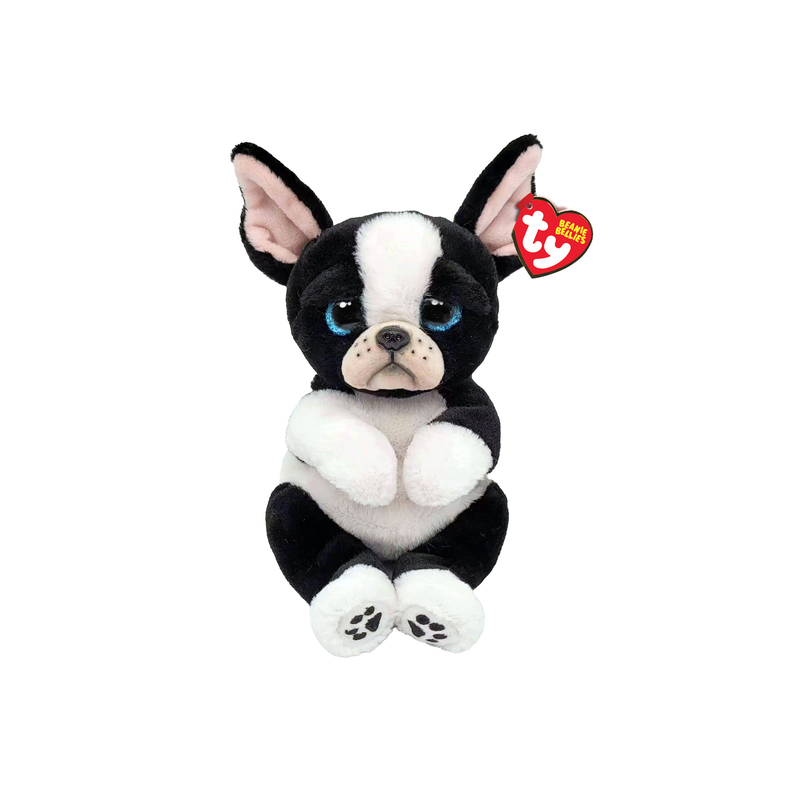 Ty beanie bellies tink plush dog black & white 23cm, , medium-null