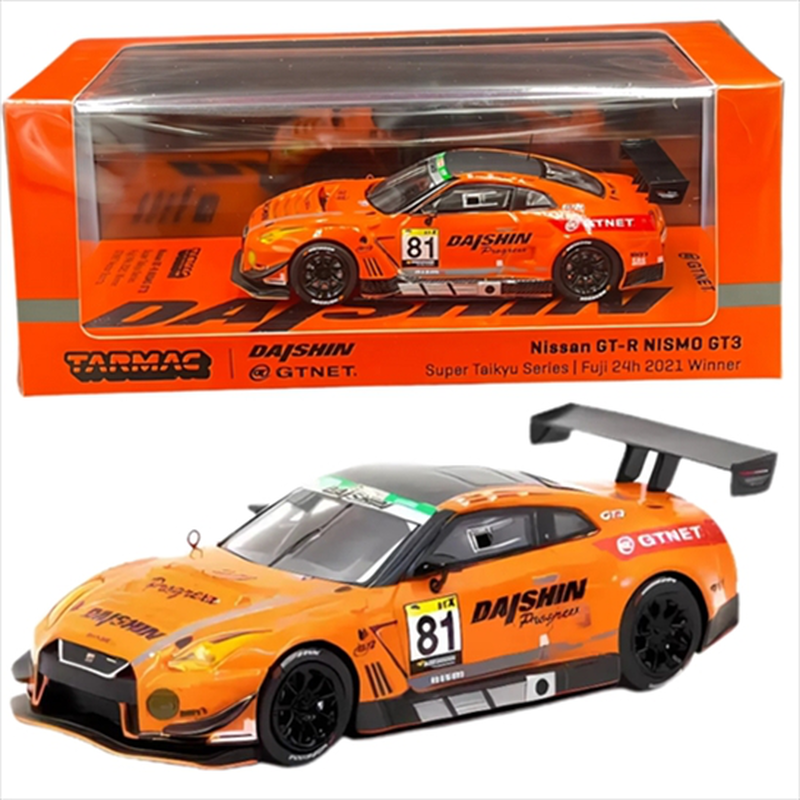 Tarmac 1/64 2021 nissan gt-r nismo gt3 gtnet motor sports super taikyu series fuji 24 hours winner,, , medium-null