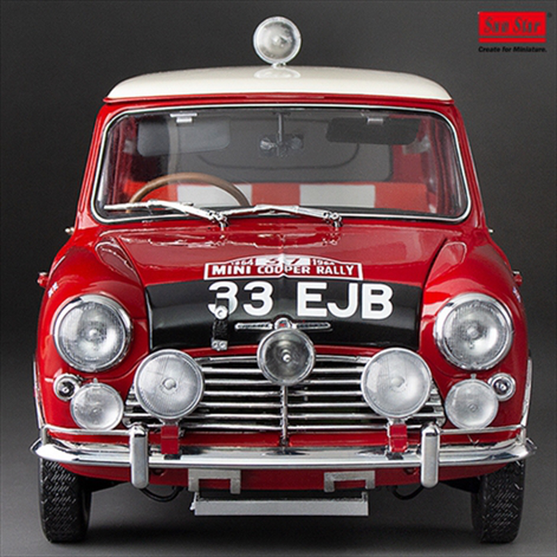 Product image: Sunstar 1/12 1964 morris mini cooper s winner monte carlo rally #37, red/white, , medium-null