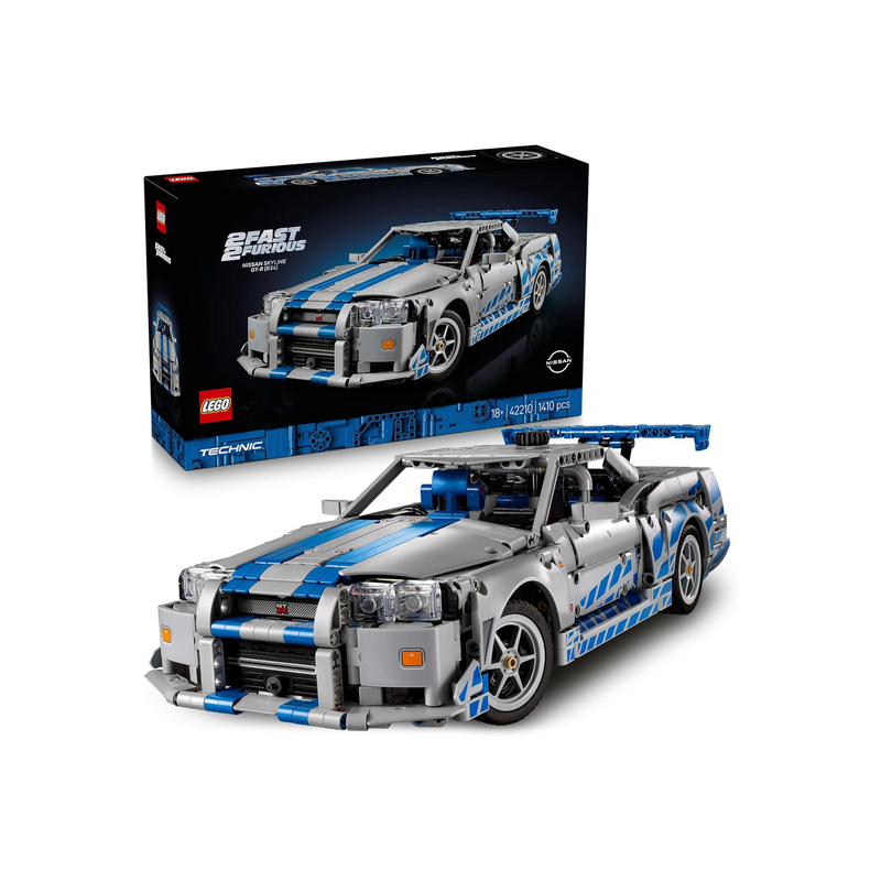 Lego technic 2 fast 2 furious nissan skyline gt-r (r34) car, , medium-null