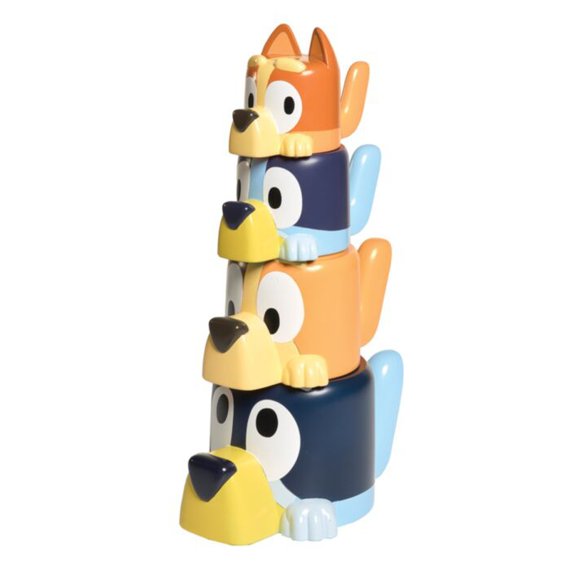 Product image: Tomy toomies toddler bath toy bluey family pourers 18m+, , medium-null