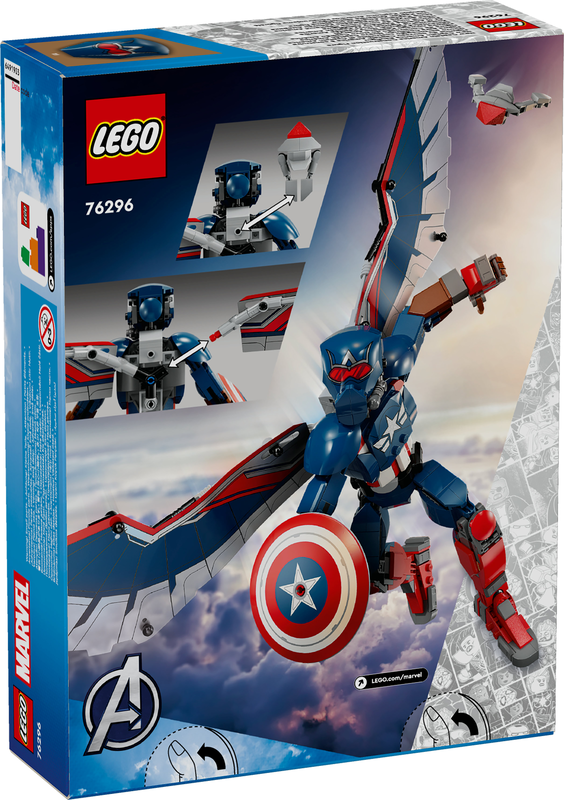 Lego marvel captain america 76296 for ages 8+ 359pcs, , medium-null