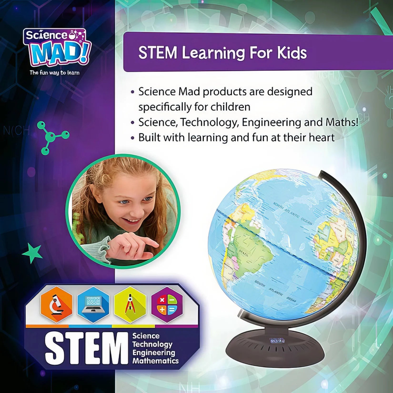 Product image: Science mad light up globe, , medium-null