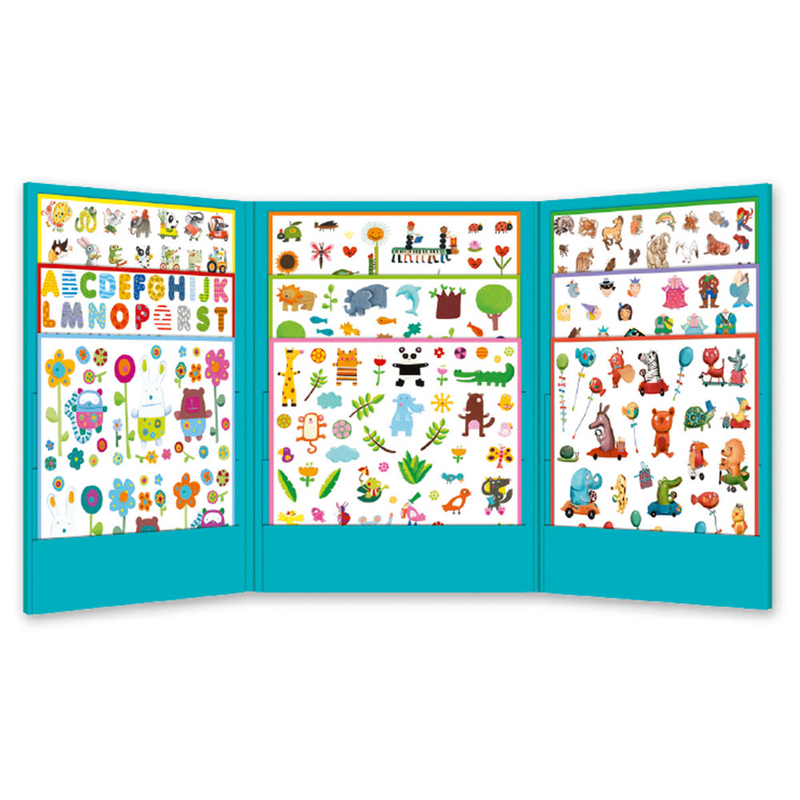 Product image: Djeco create with stickers 1000 stickers for little ones, , medium-null