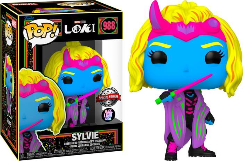 Product image: Pop funko! Marvel studios: loki sylvie black light special edition figure, , medium-null