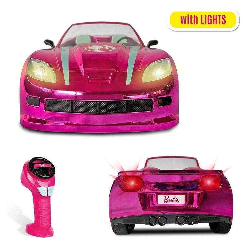 Barbie r/c dream car 2.4GHz chromed pink, , medium-null