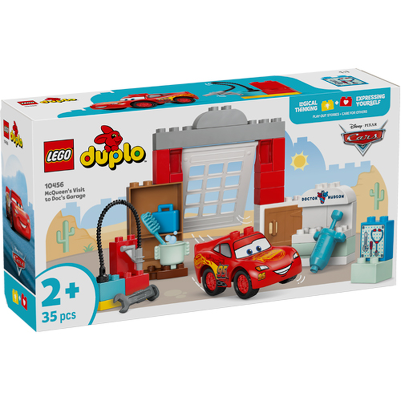 Lego duplo mcqueens visit to dogs garage 35pcs 2y+ (10456), , medium-null