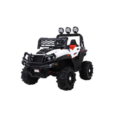 Παιδικό ηλεκτροκίνητο αυτοκίνητο off road jeep λευκό, 12v, 7ah, White, medium