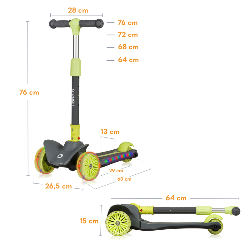 Timmy green lime scooter-null