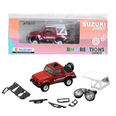 Bm creations 1/64 suzuki jimny sj413,red left hand drive., , medium