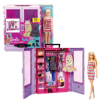Barbie's wardrobe & doll hjl66 3y+, , medium