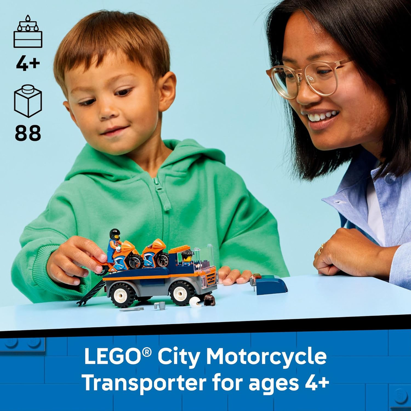 Lego city motorcycle transporter, , medium-null