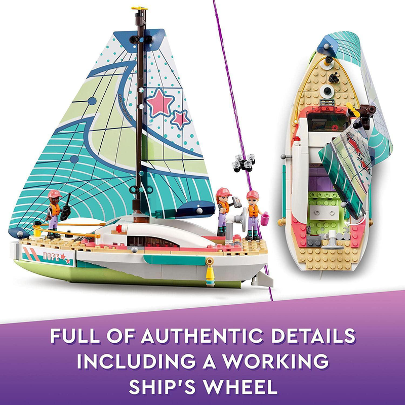 Lego 41716 friends stephanie's sailing adventure boat toy set, , medium image number null