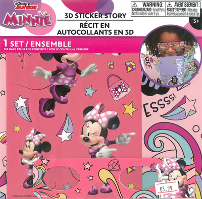 Disney minnie sticker stories with 3d glasses: dive into minnie's world with magical 3d adventures!, , medium