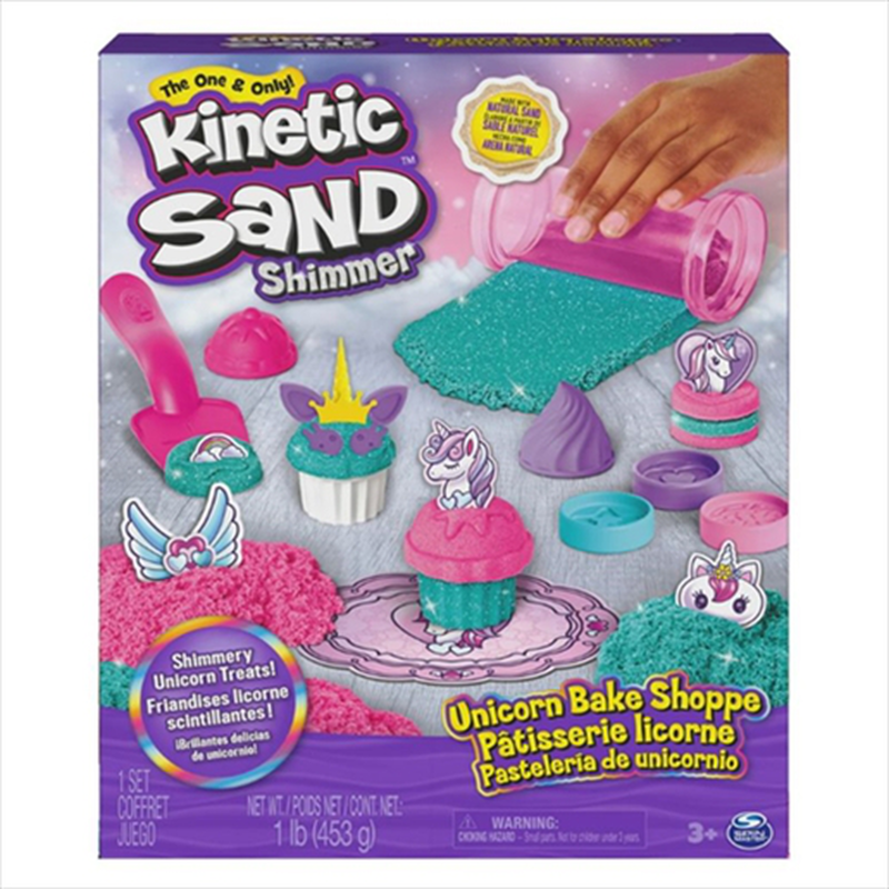 Spin master kinetic sand : shimmer - unicorn bake shoppe 6065201, , medium-null