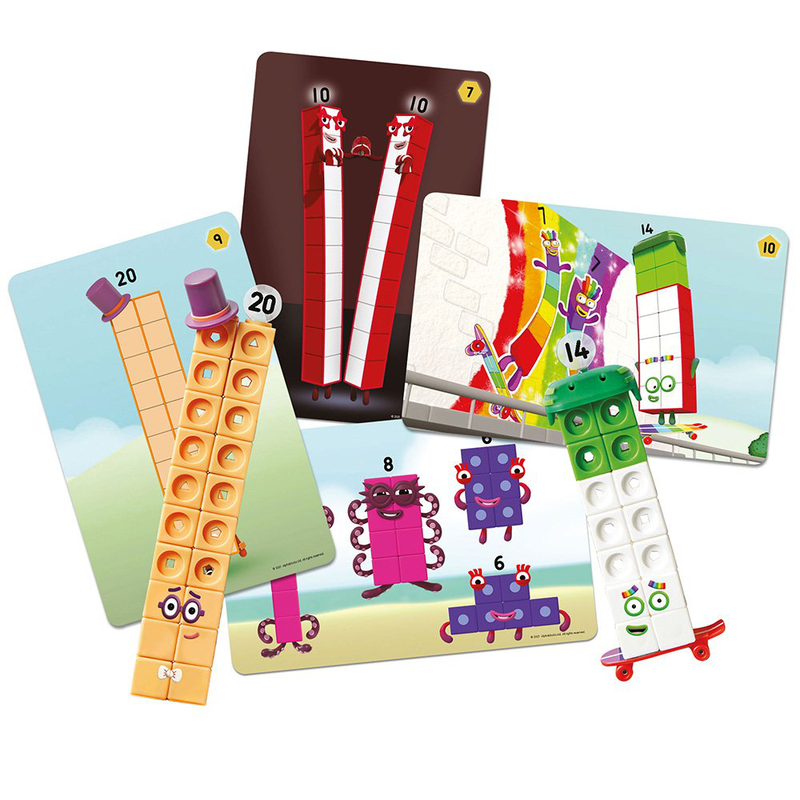 Mathlinks cubes numberblocks 11-20 activity set, , medium-null