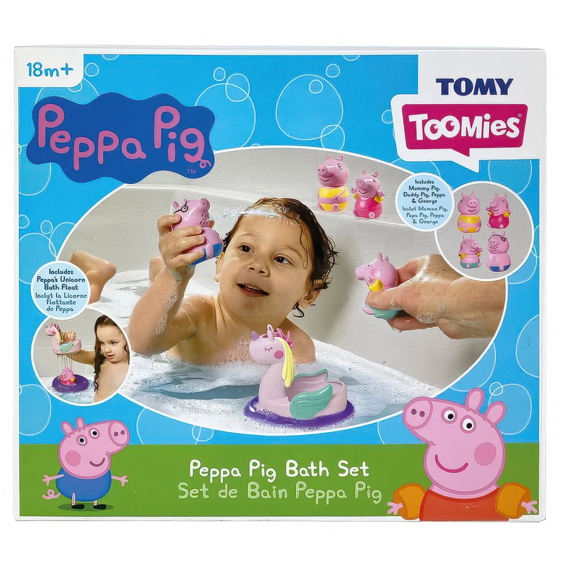 Peppa pig action figures bath set, , medium-null