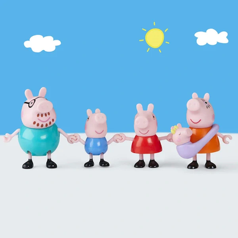 Peppa pig peppa's family pack of 5 figures 3y+, , medium-null