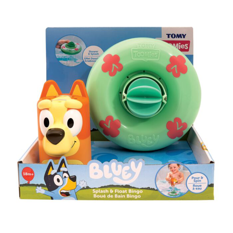 Tomy toomies toddler bath toy bluey splash & float 18m+ (1pc random selection), , medium-null