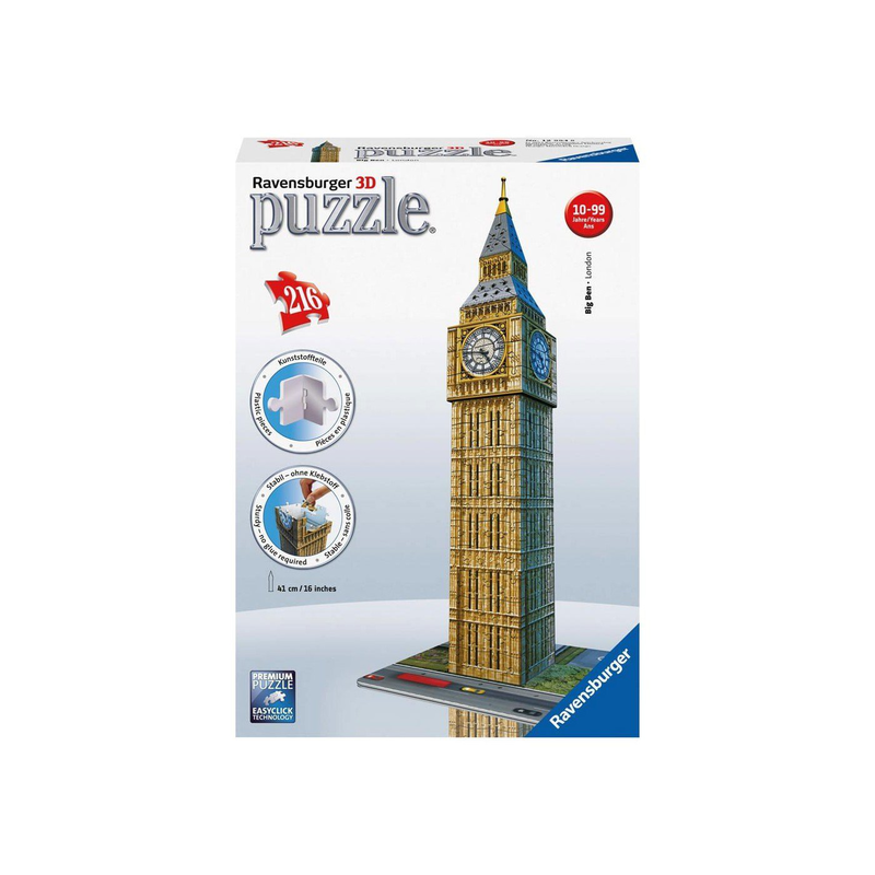 Product image: Ravensburger παζλ 3d 216τμχ big ben 12554, , medium-null