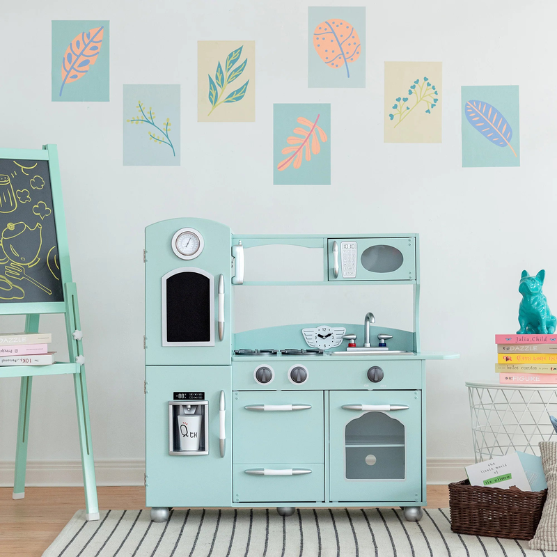 Product image: Teamson usa westchester large wooden play kitchen playset - mint, , medium-null