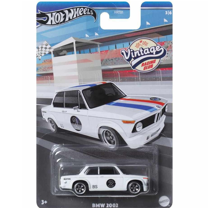 Product image: Hot wheels bmw 2002 vintage racing club 2/6 hrt81 – 1/64 die-cast, , medium-null