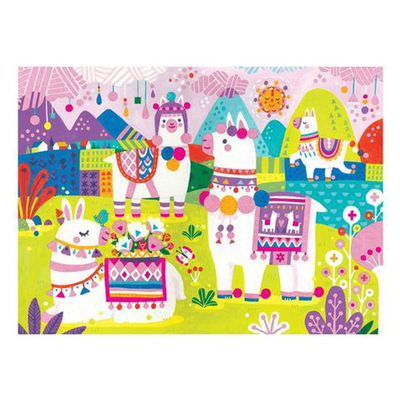 Fuzzy puzzle - llama land, , medium