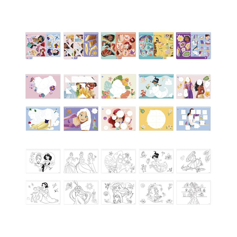 Creative sticker set stick by numbers disney princess, , medium-null
