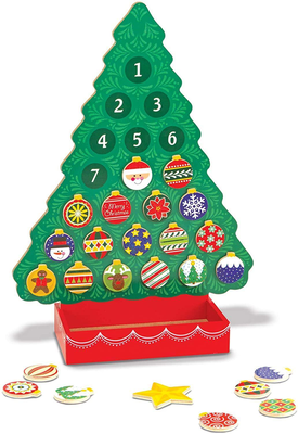 Melissa & doug 13571 countdown to christmas wooden advent calendar, , medium