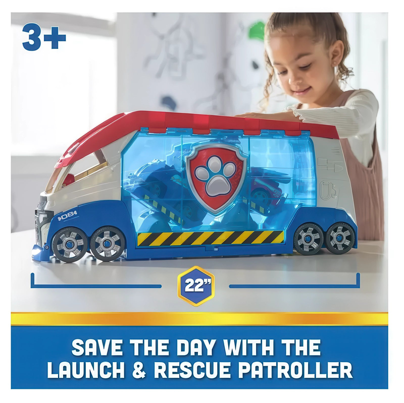 Paw patrol launch'n rescue paw patroller team vehicle, , medium-null