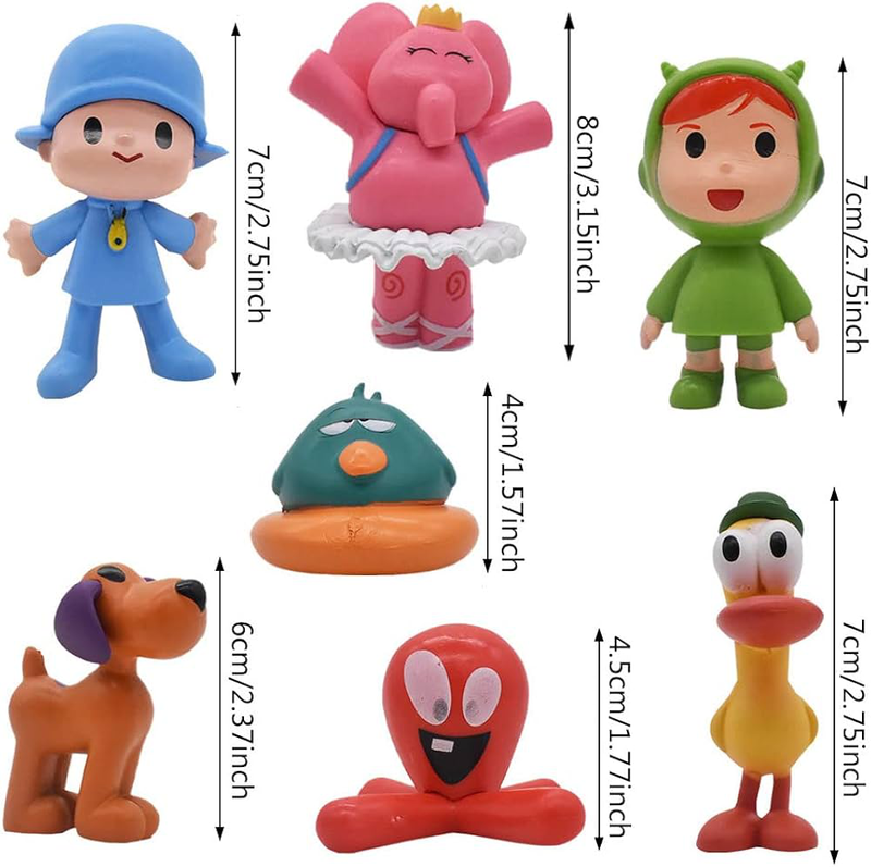 Pocoyo figures 7 pieces 4-8cm, , medium image number null