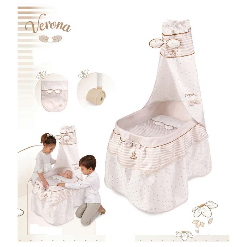 De cuevas dolls moses basket with canopy, , medium image number null