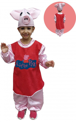 Pig baby girl costume, , medium