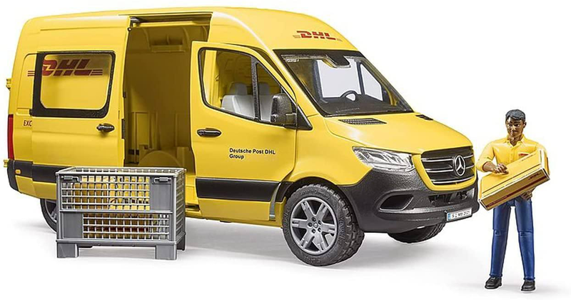 Bruder mercedes sprinter dhl with driver, , medium-null